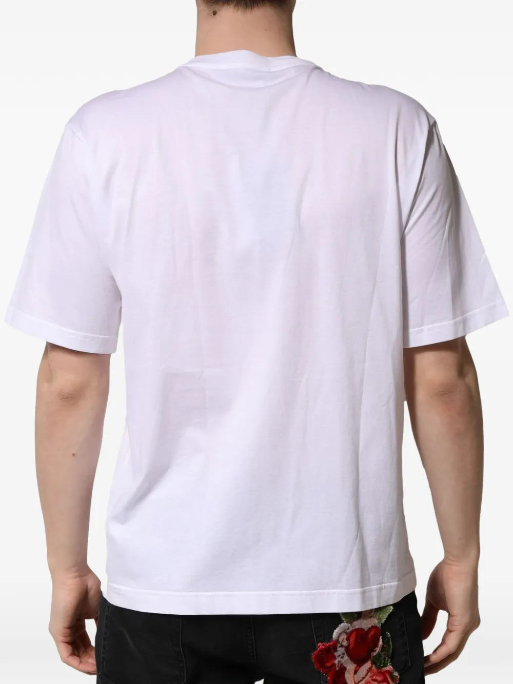 Dolce & Gabbana Verfraaid T-shirt Zilver