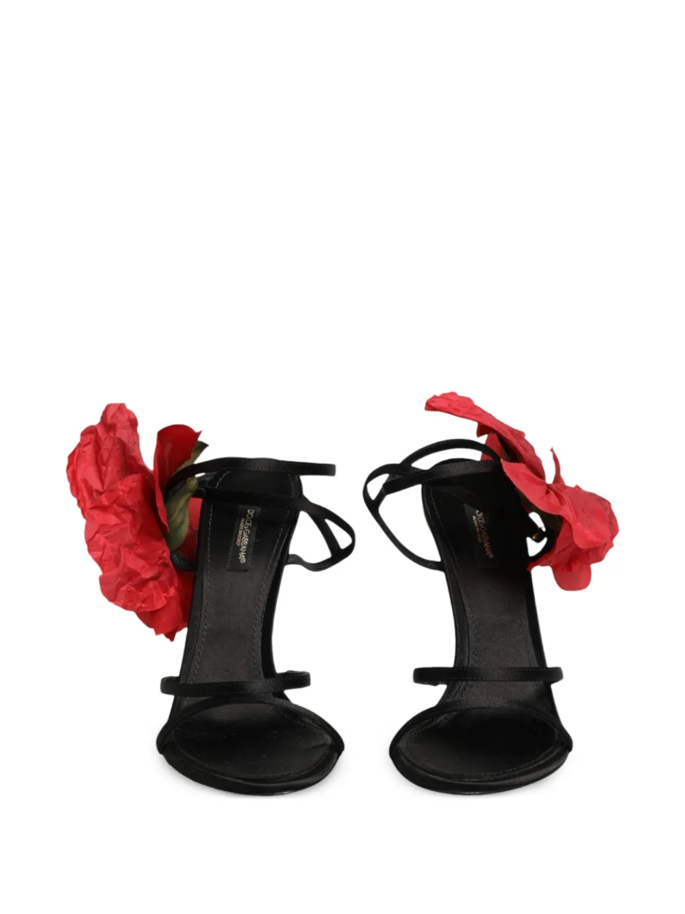Dolce & Gabbana Sandalen met bloemendetail Zwart