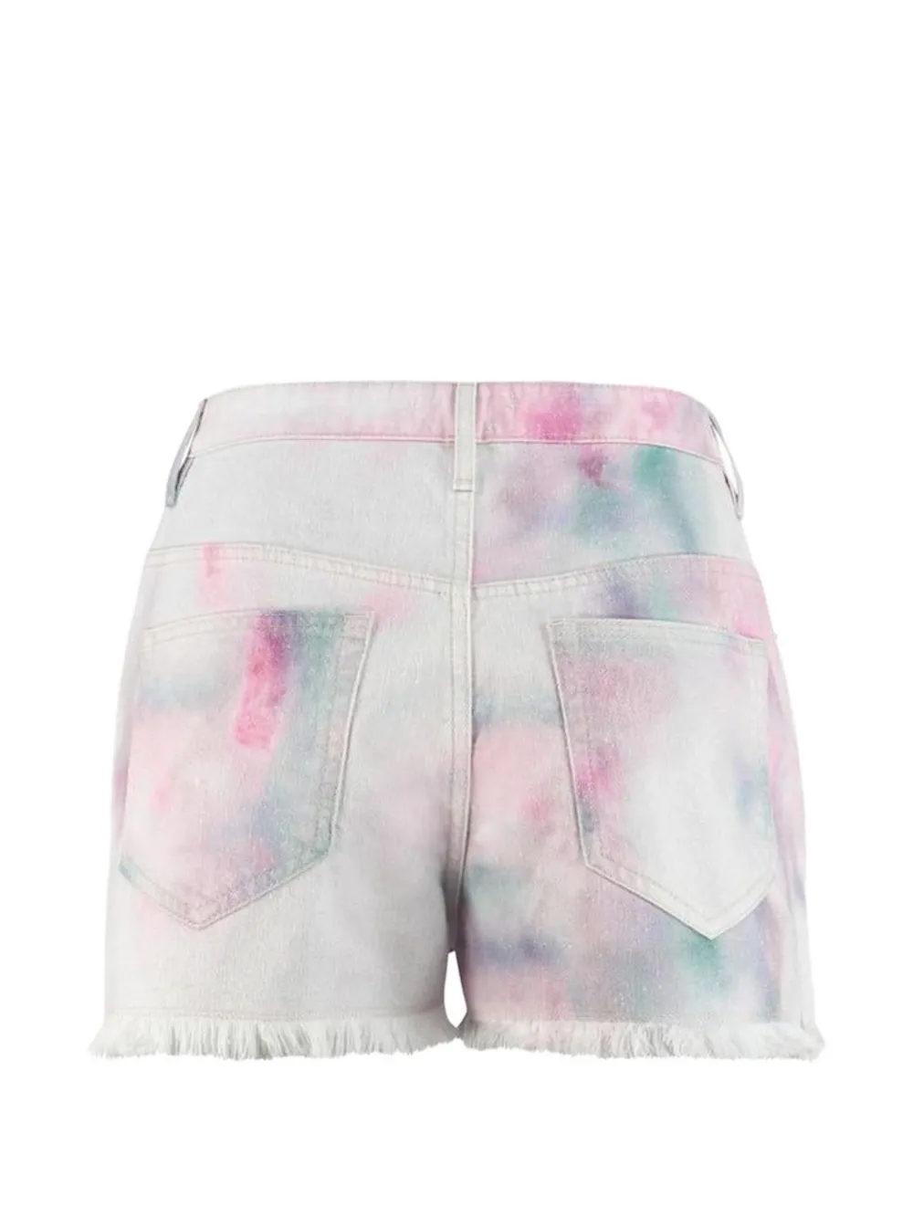 ISABEL MARANT tie-dye frayed shorts Wit