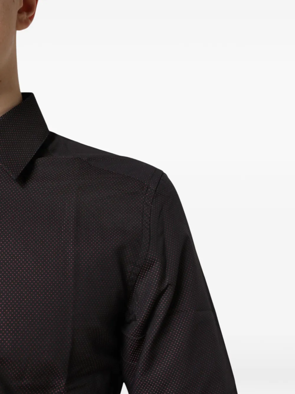 Dolce & Gabbana Overhemd met stippen en lange mouwen Bruin