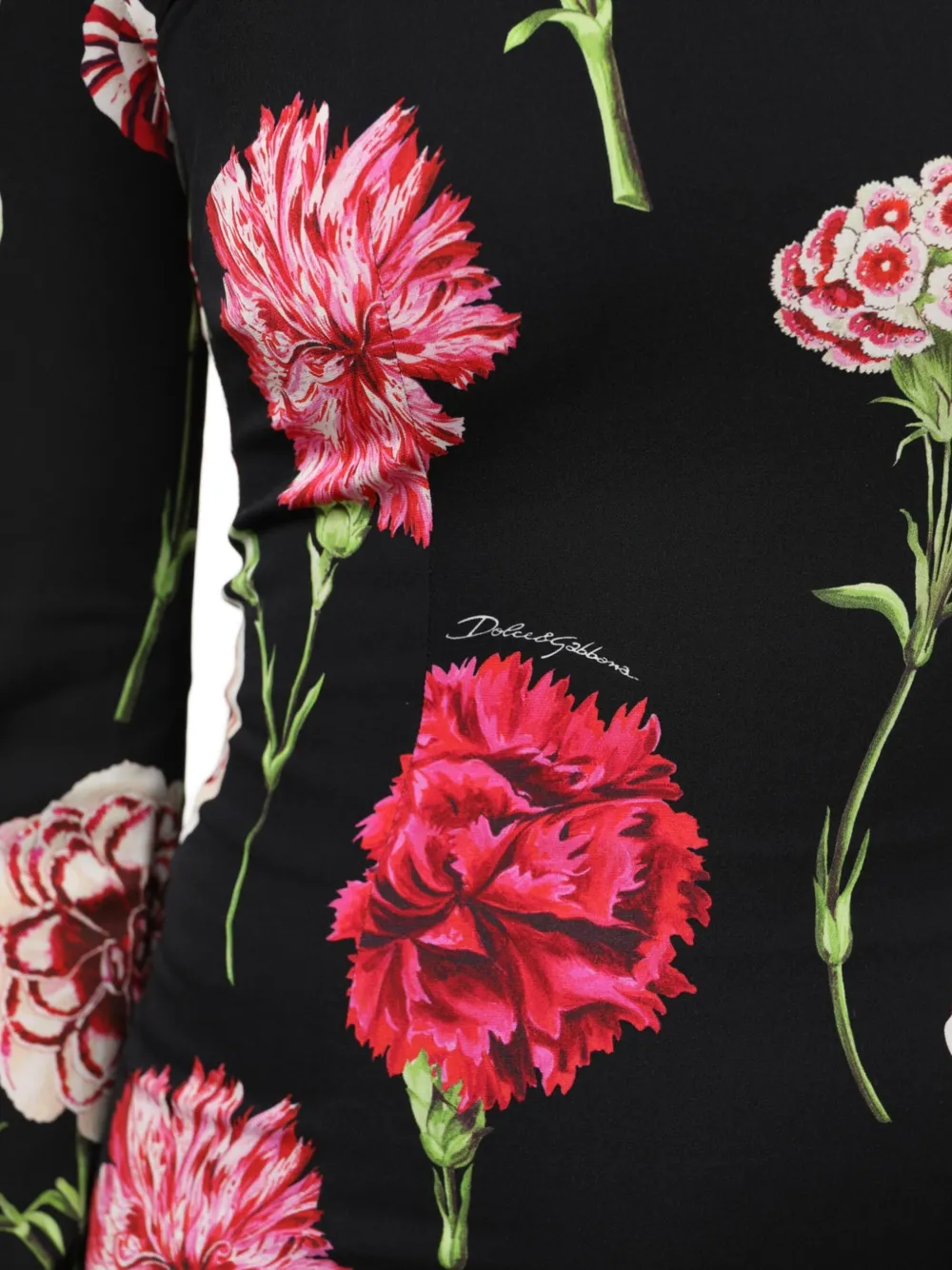 Dolce & Gabbana Shirt met bloemenprint Zwart