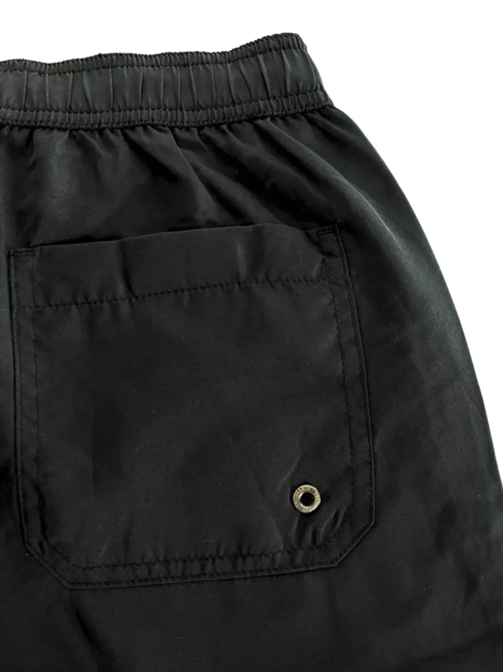 Trussardi Zwembroek met logopatch Zwart