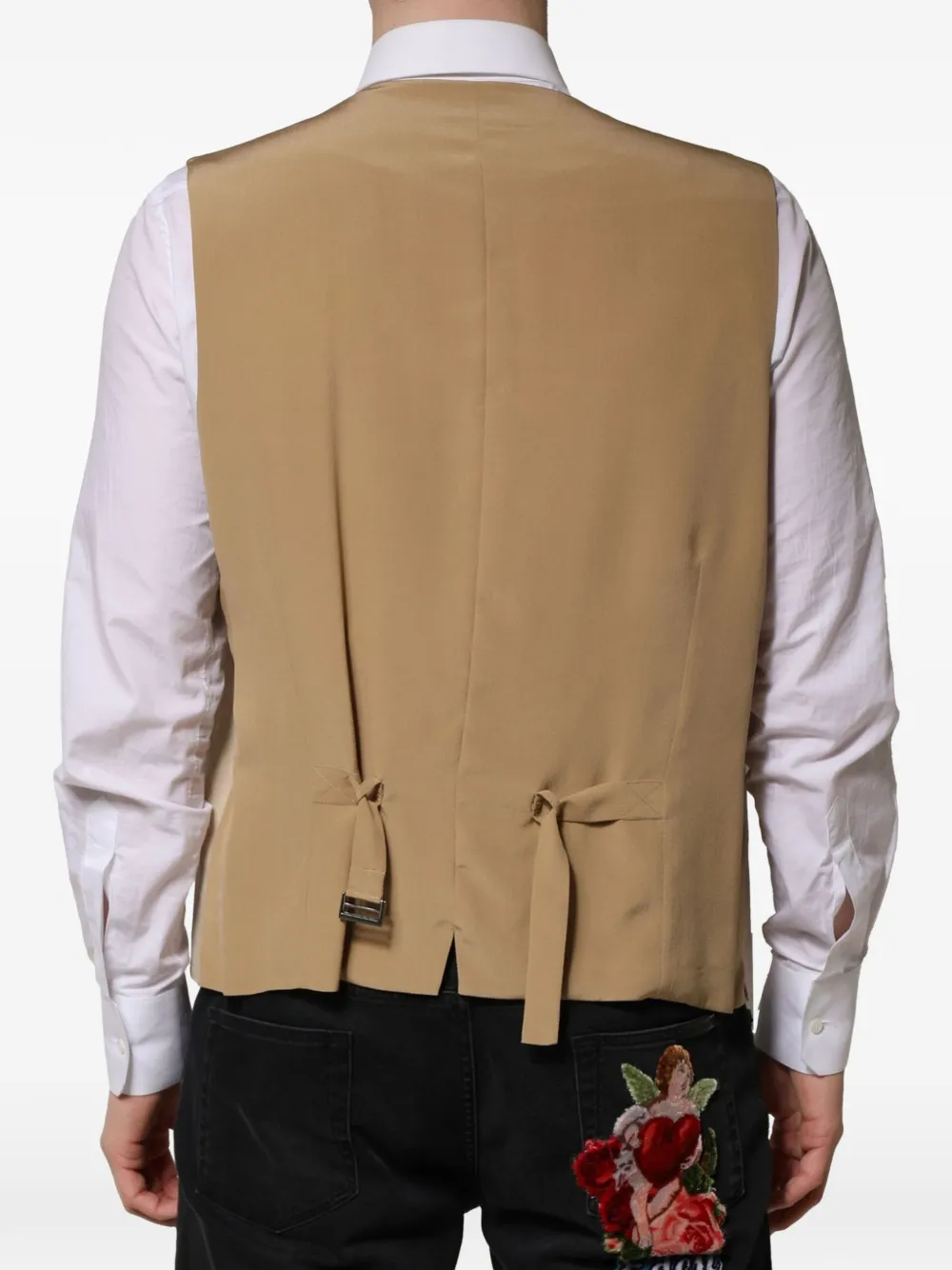 Dolce & Gabbana Linnen gilet Beige