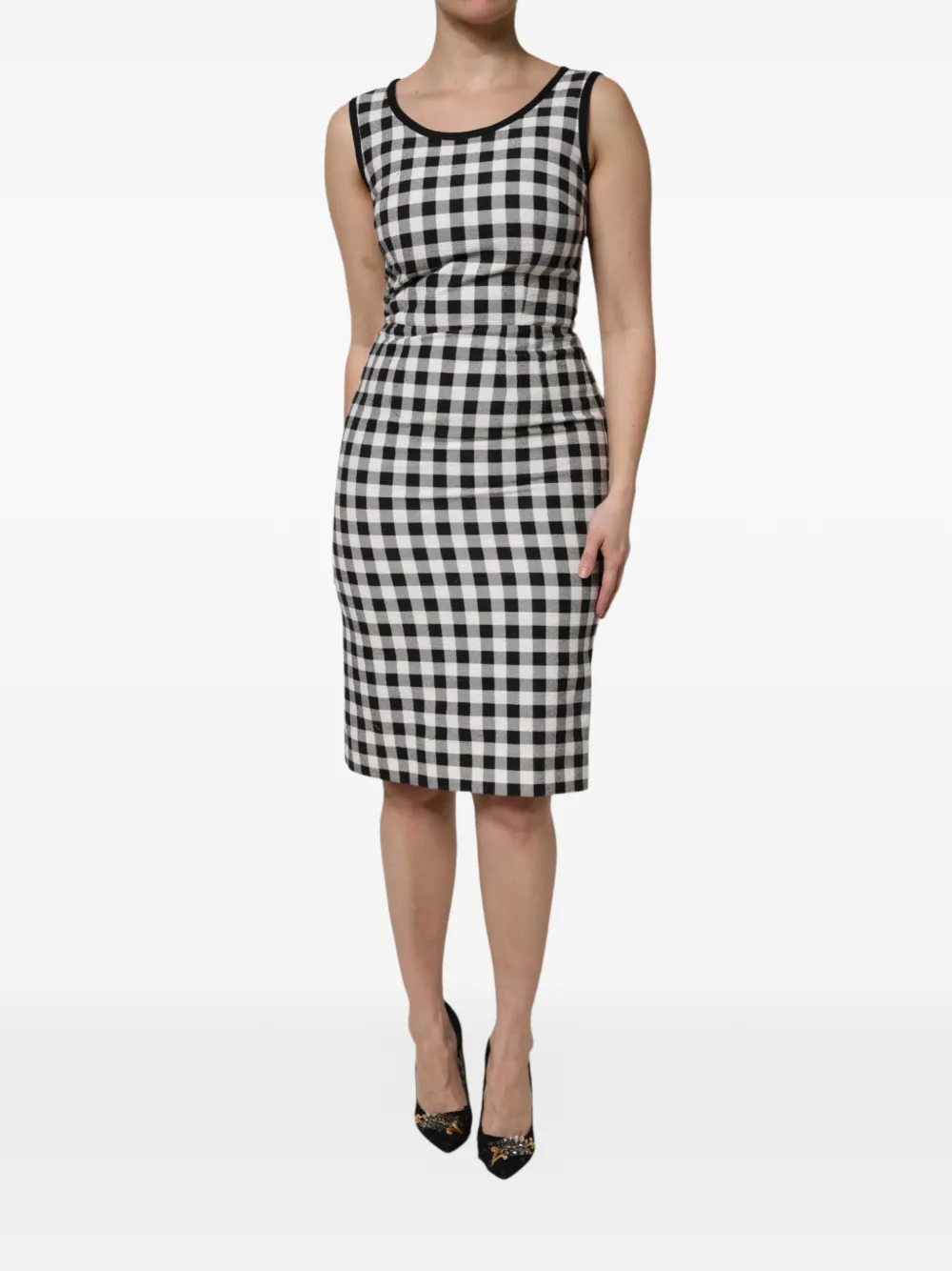 Dolce & Gabbana Abito midi smanicato - Nero