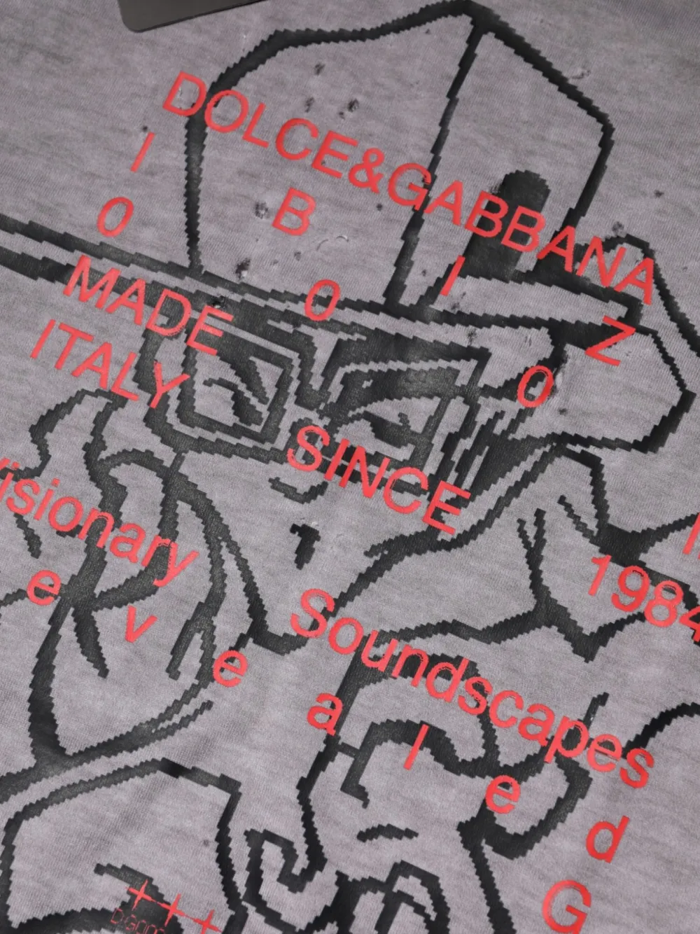 Dolce & Gabbana T-shirt met grafische print Grijs
