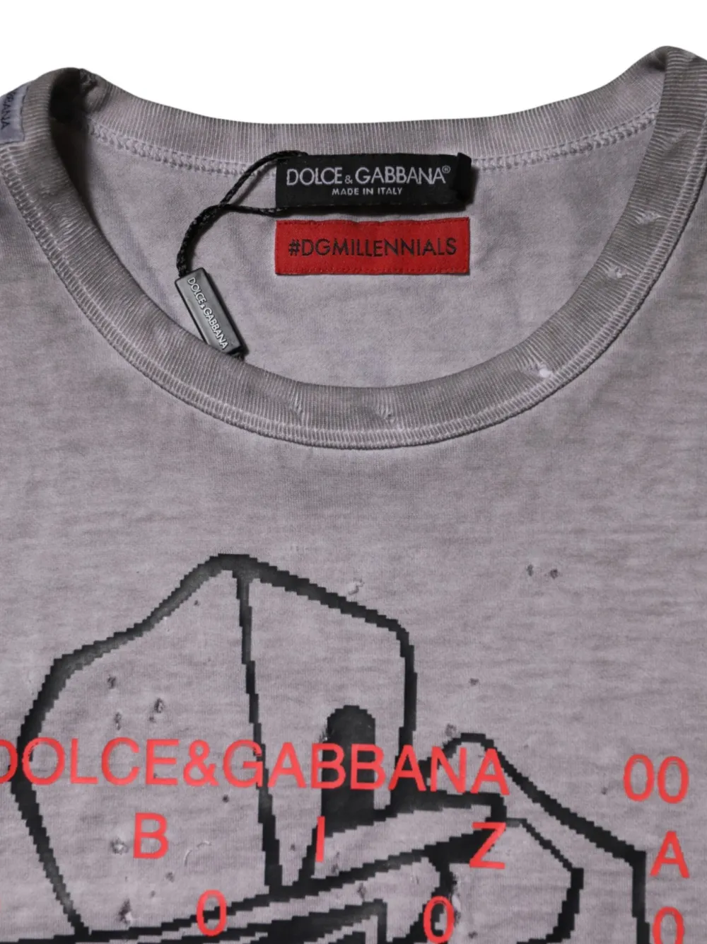 Dolce & Gabbana T-shirt met grafische print Grijs