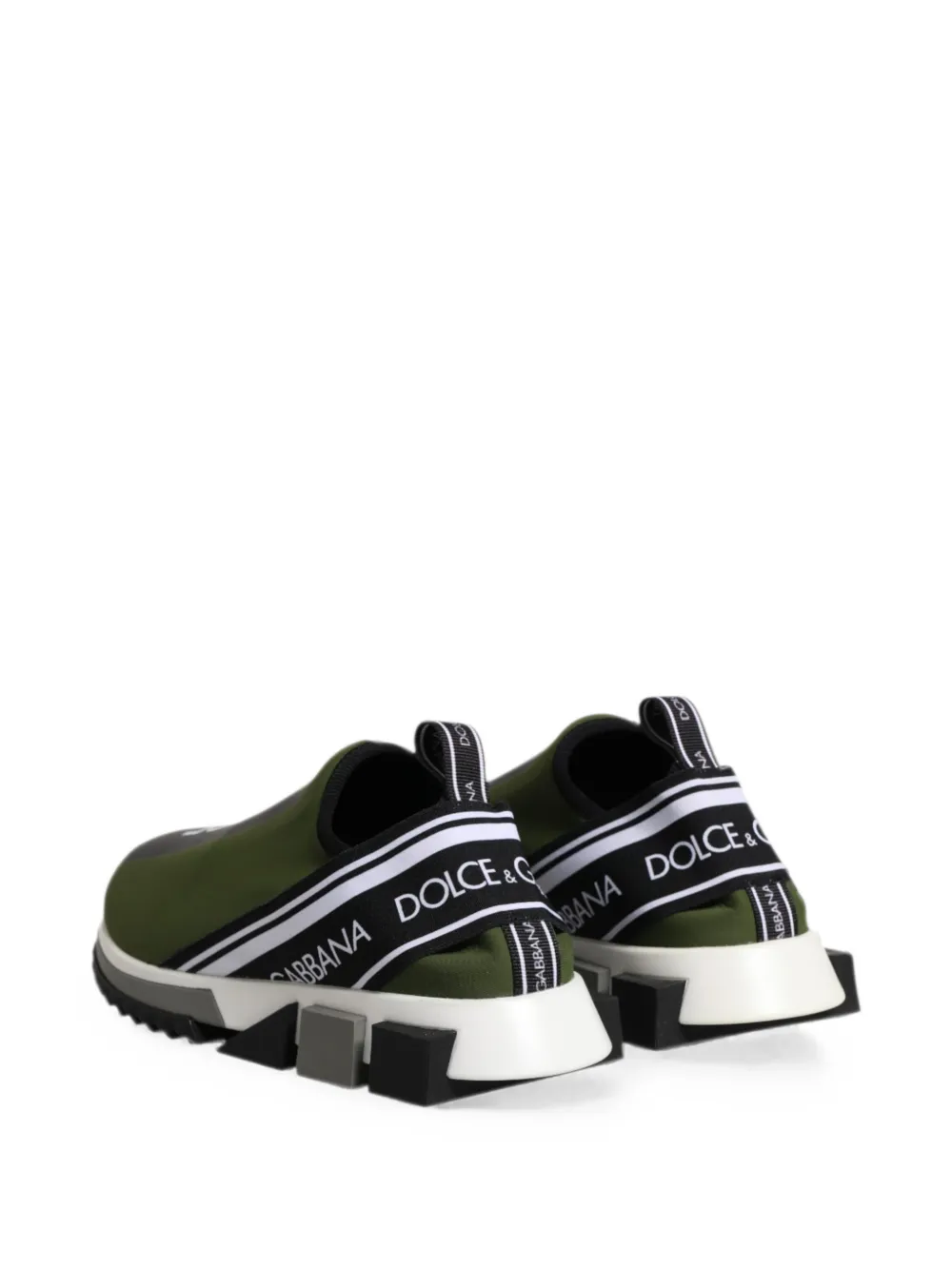 Dolce & Gabbana Sorrento logo-band sneakers Groen
