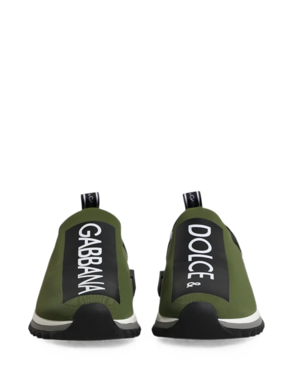 Dolce & Gabbana Sorrento logo-band sneakers Groen