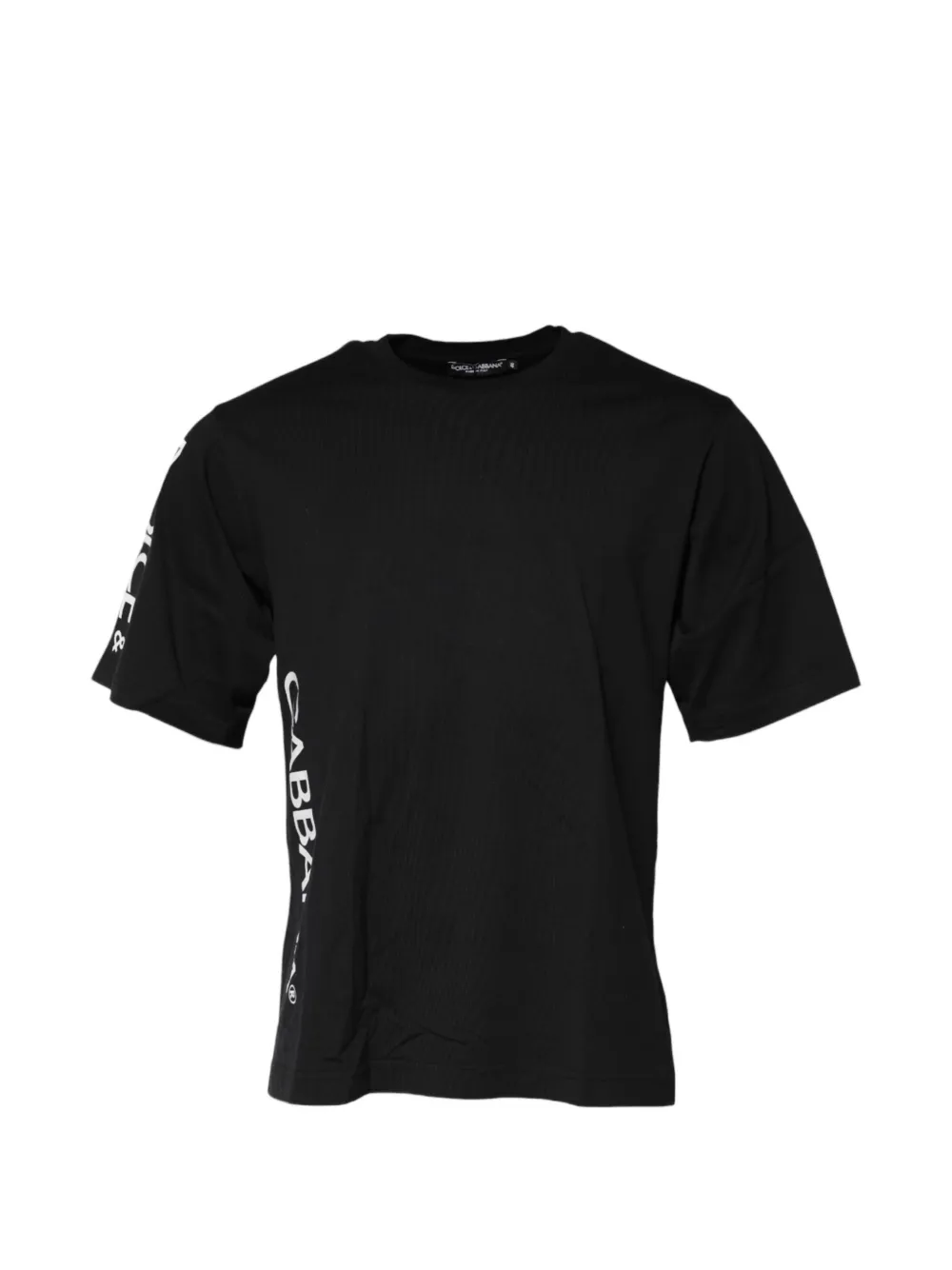Dolce & Gabbana T-Shirt mit Logo-Print - Schwarz