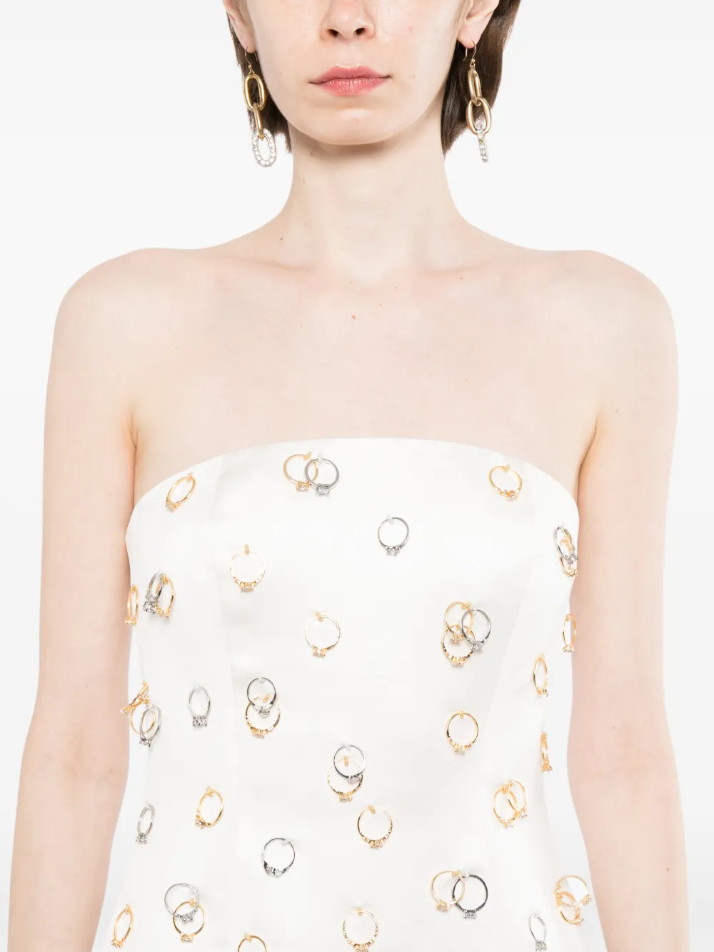 Cynthia Rowley Acquire A Ring mini-jurk Wit