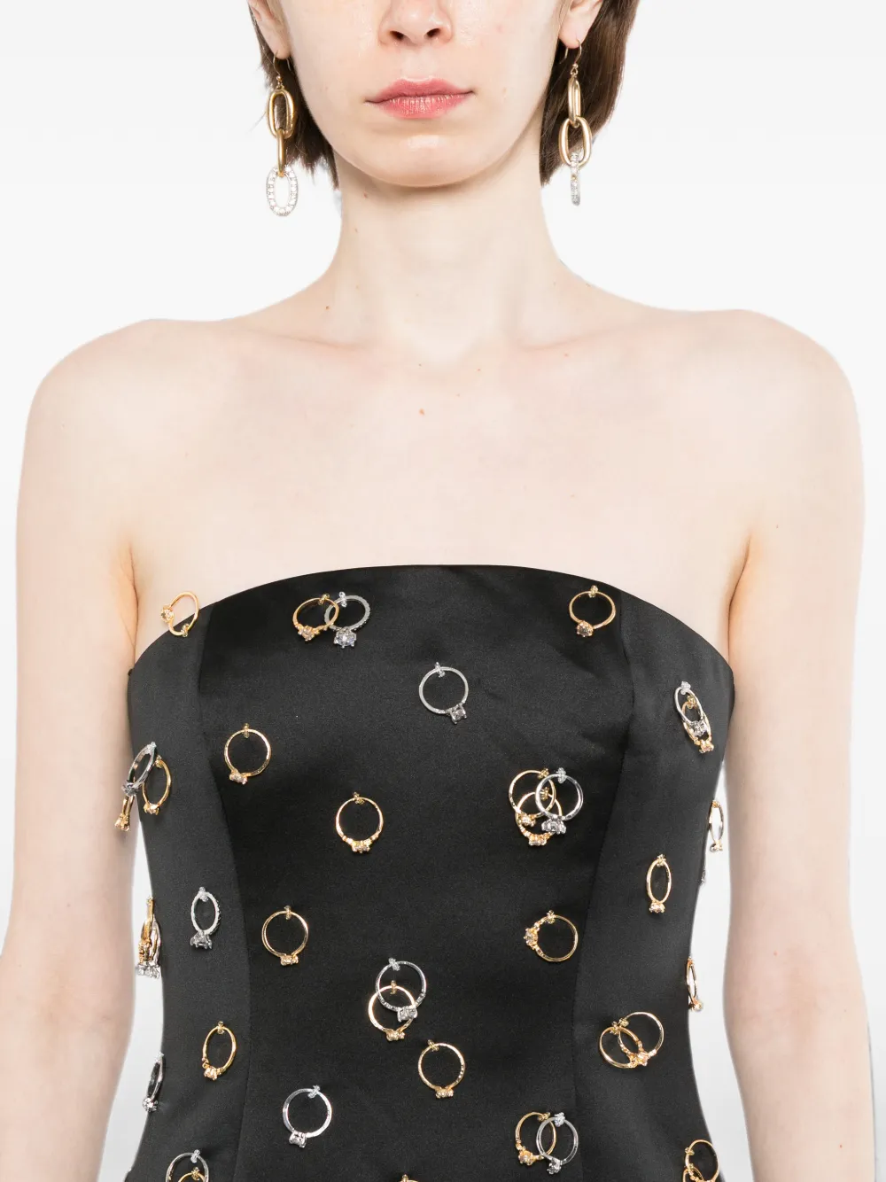 Cynthia Rowley Acquire A Ring mini-jurk Zwart