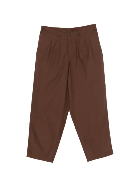 Universal Works pleated straight-leg trousers