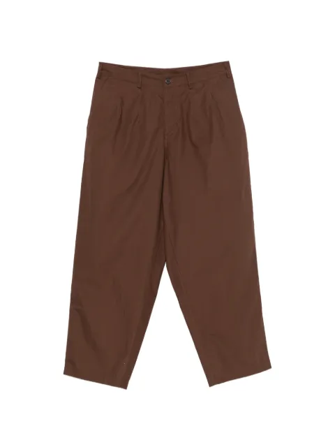 Universal Works pleated straight-leg trousers