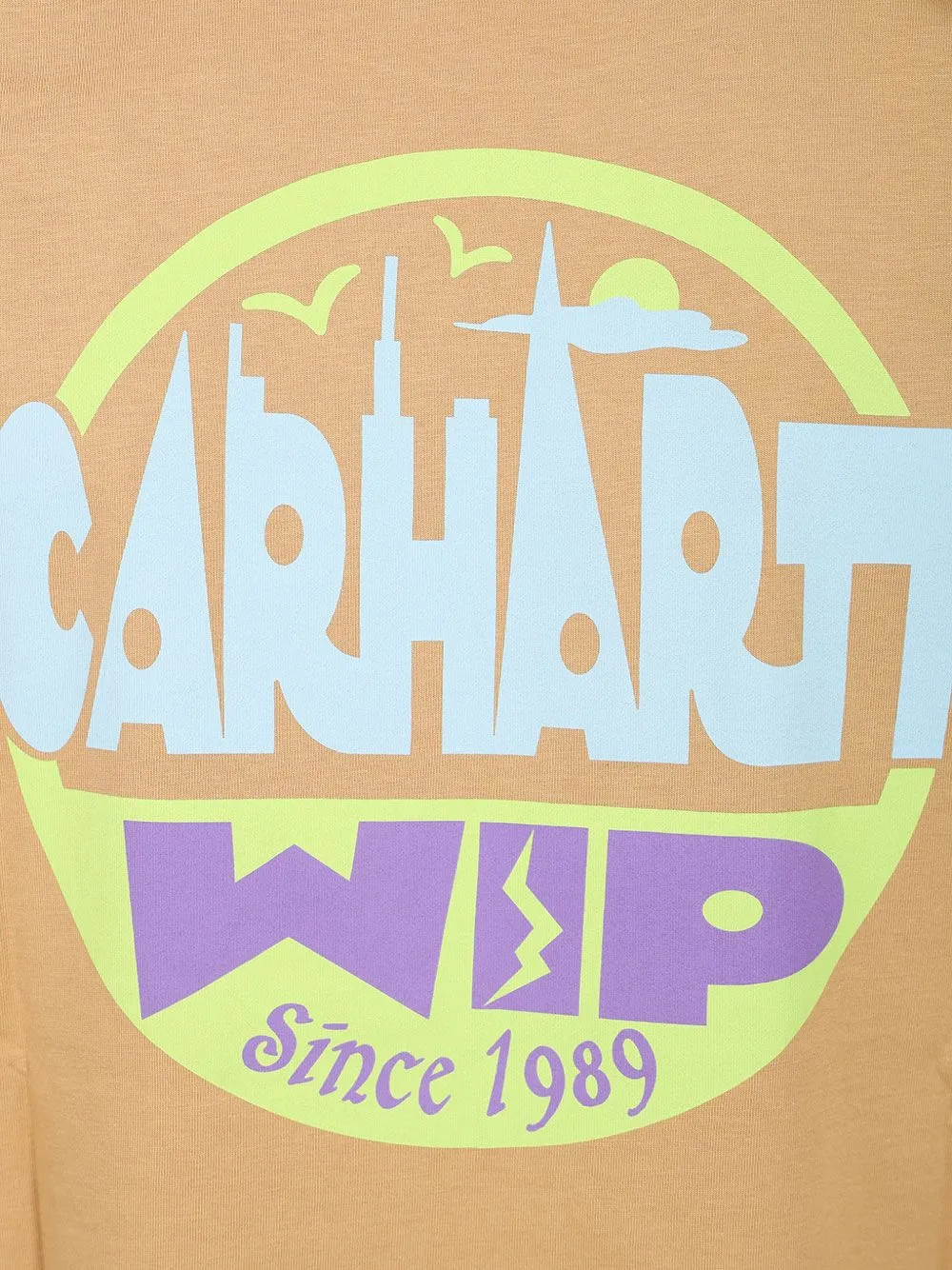 Carhartt WIP Luggage Label T-shirt Oranje