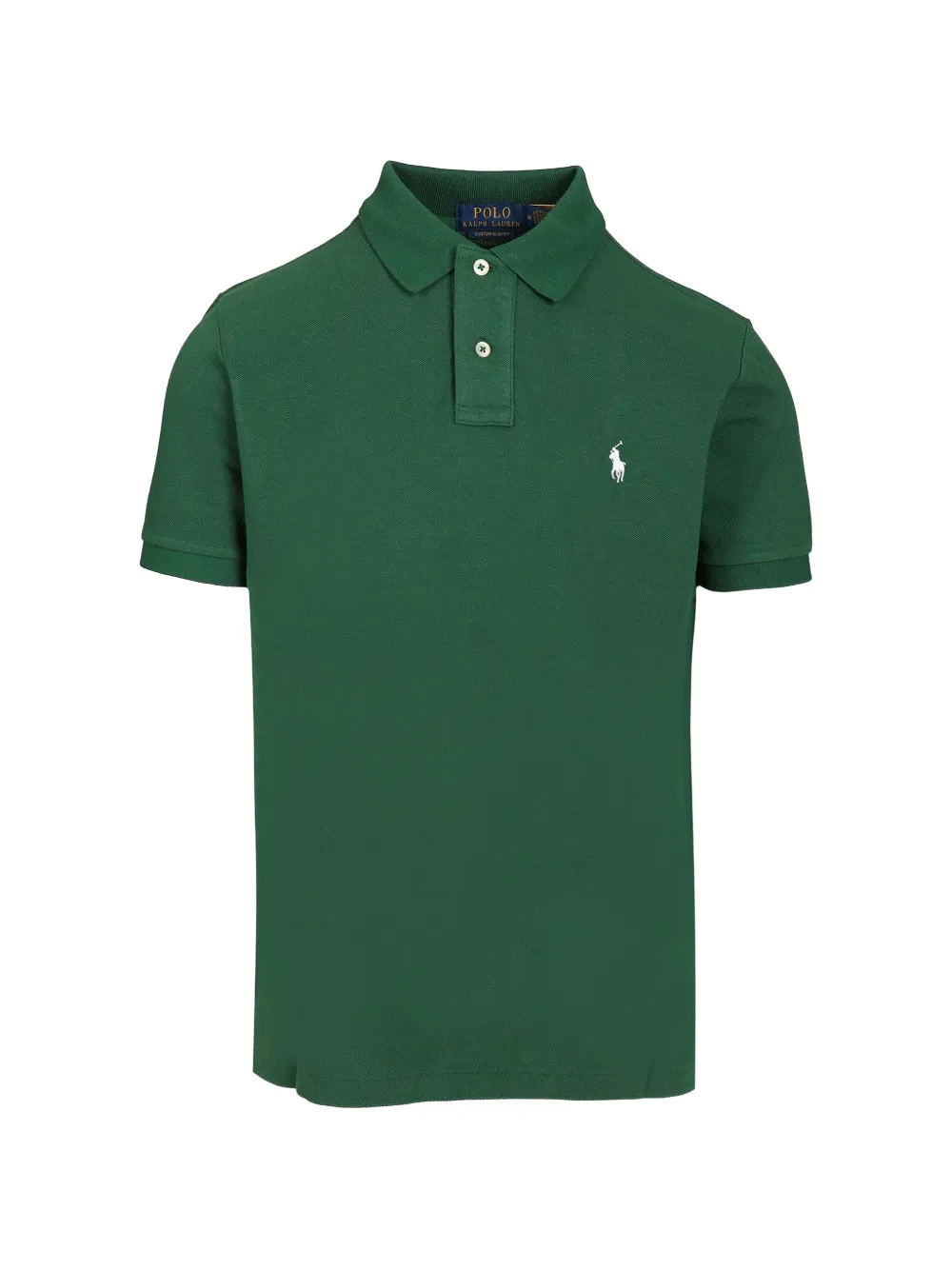 Polo Ralph Lauren embroidered-logo mesh polo shirt - Verde
