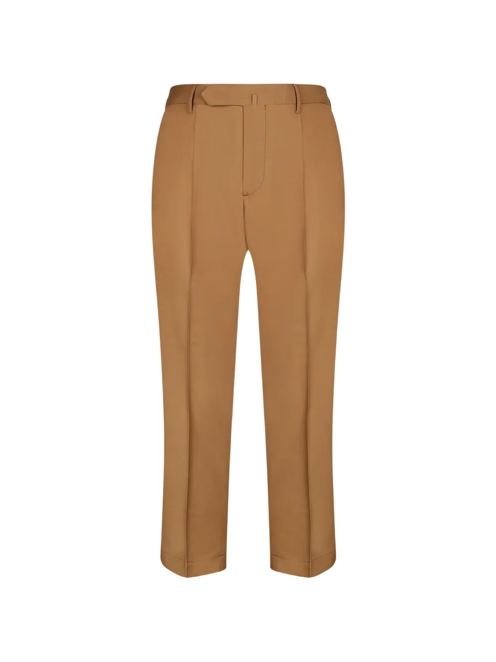 Dell'oglio Pressed-crease Trousers In Brown
