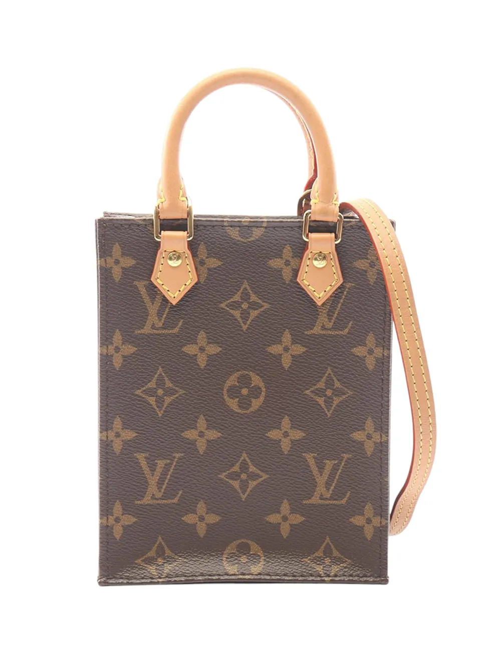 Louis Vuitton Pre-Owned 2020 Monogram Petit Sac Plat satchel - Marrone