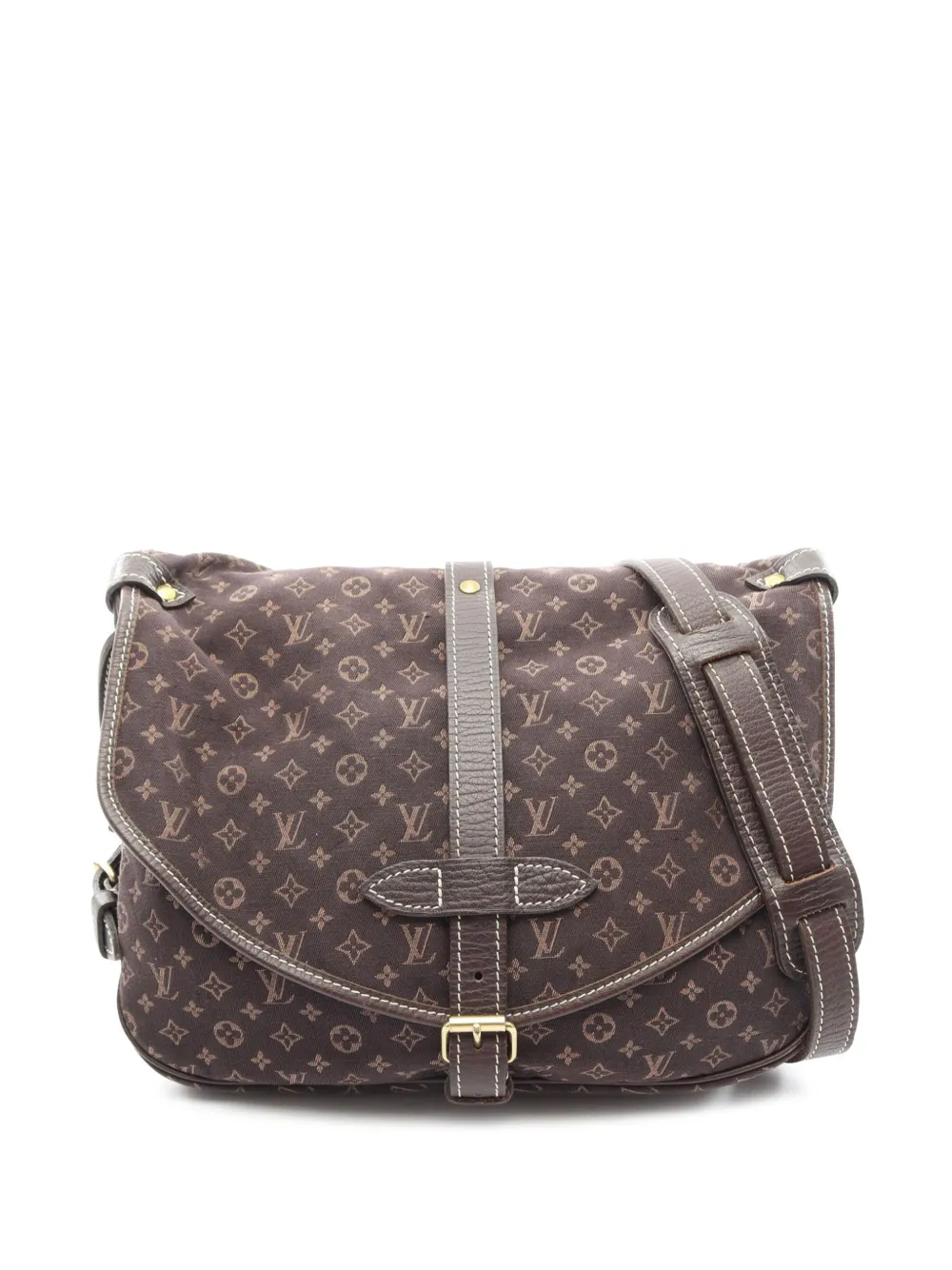 Louis Vuitton Pre-Owned 2006 Monogram Mini Lin Saumur Umhängetasche 30cm - Braun