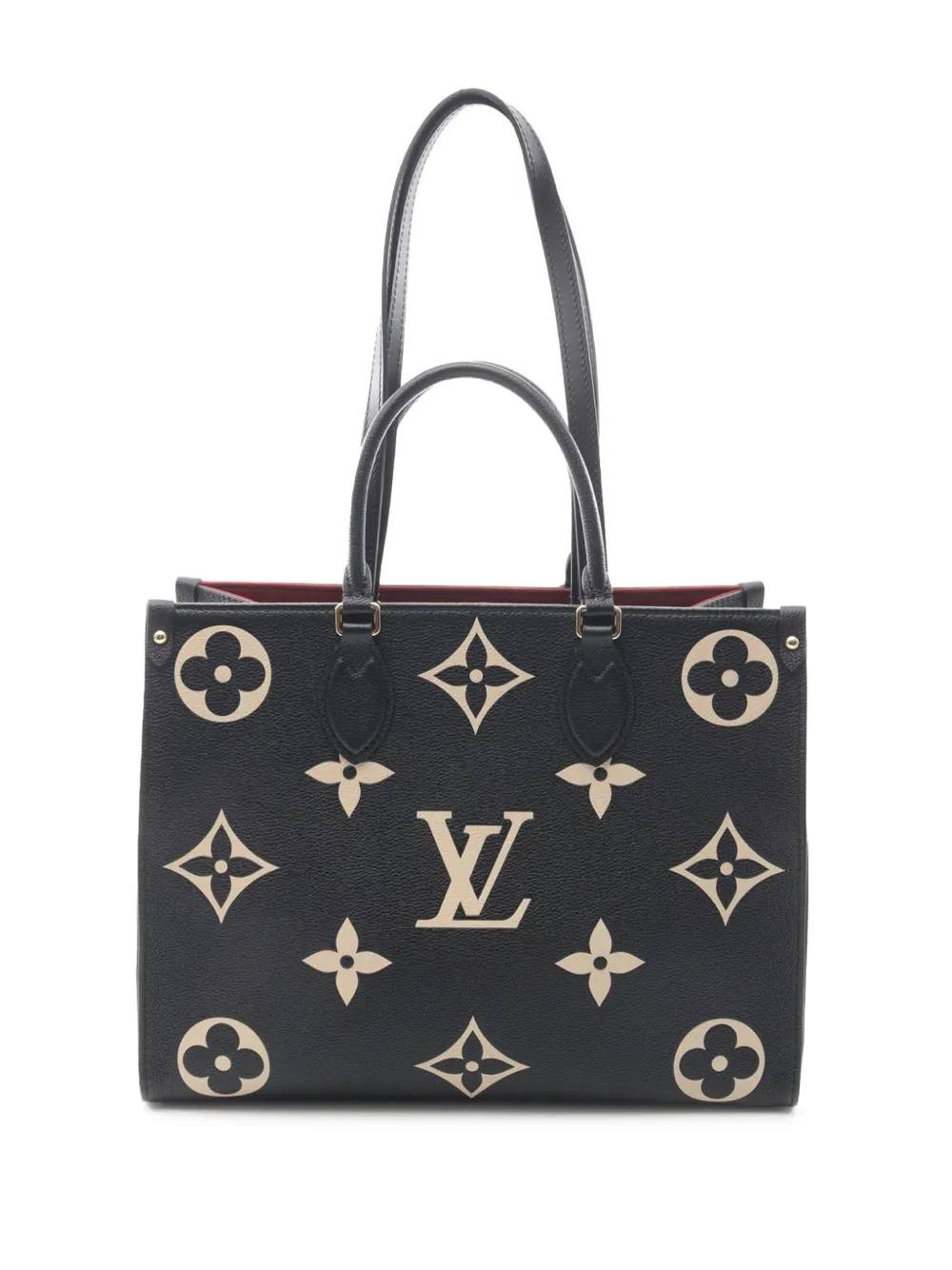 Louis Vuitton Pre-Owned 2021-2026 Bicolor Monogram Empreinte Giant Onthego MM satchel - Black