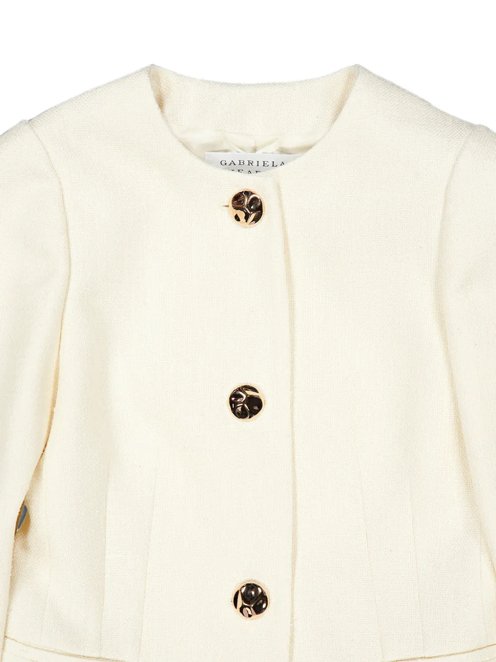 Gabriela Hearst Daelan Single-breasted Jacket in Neutrals, view 3