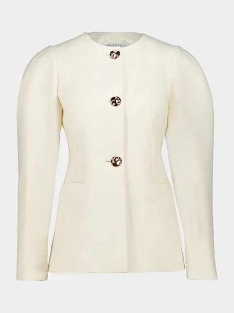 Gabriela Hearst chaqueta Daelan con botones