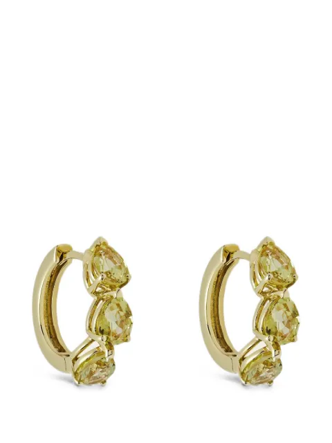 Jewels Aficionado aretes en forma de pera con zafiro amarillo