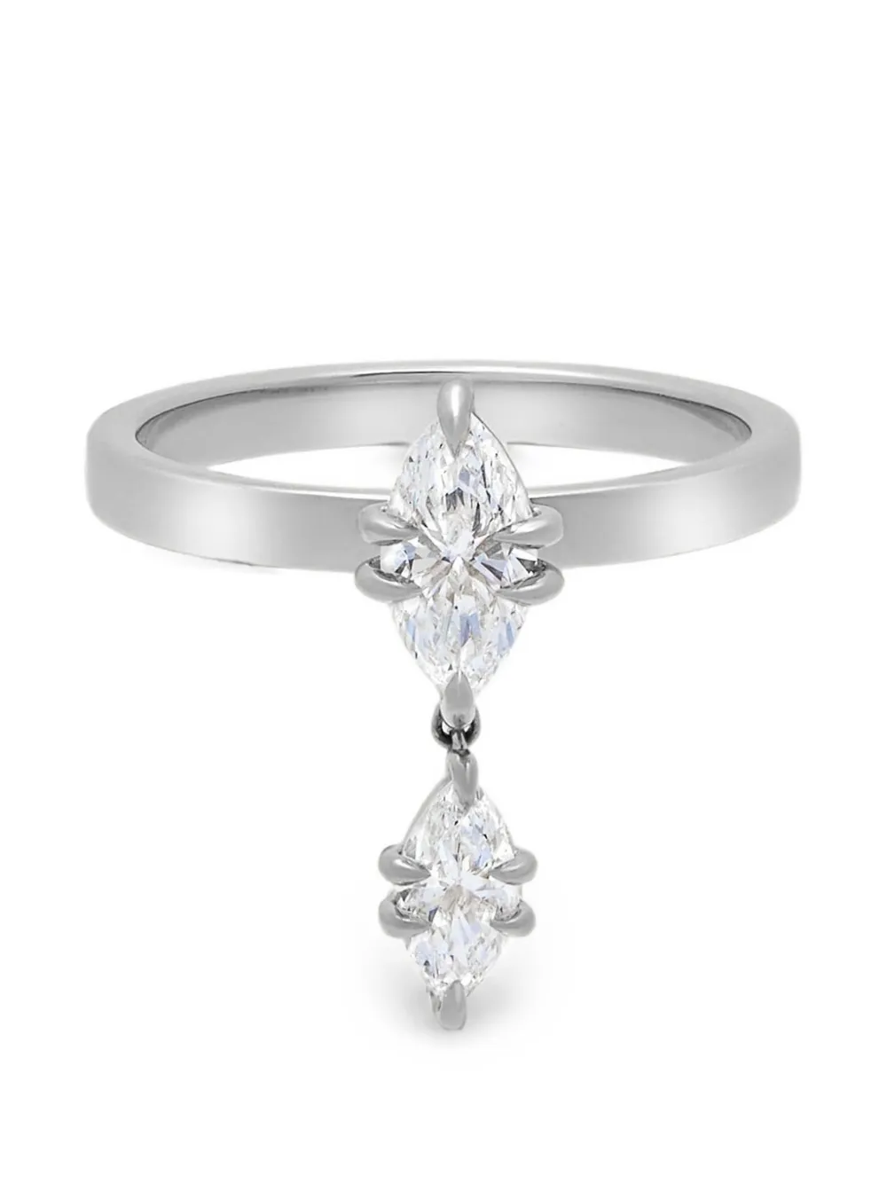 Jewels Aficionado Anello Celestial Drop con diamanti - Argento