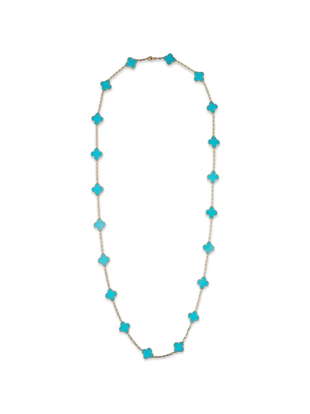Van Cleef & Arpels Vintage Alhambra turquoise necklace - Oro
