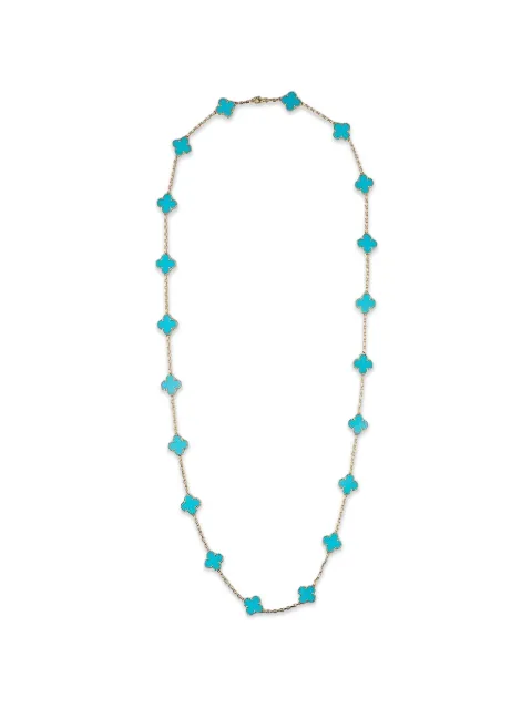 Van Cleef & Arpels Vintage قلادة 'ألهامبرا' بزينة حجر الفيروز
