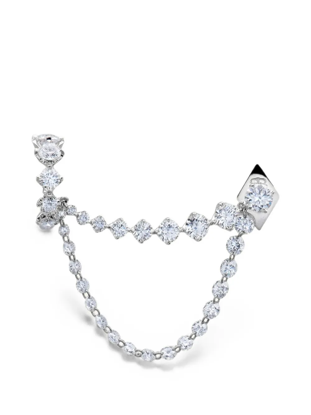 Jewels Aficionado Liora diamond ear cuff - Argento
