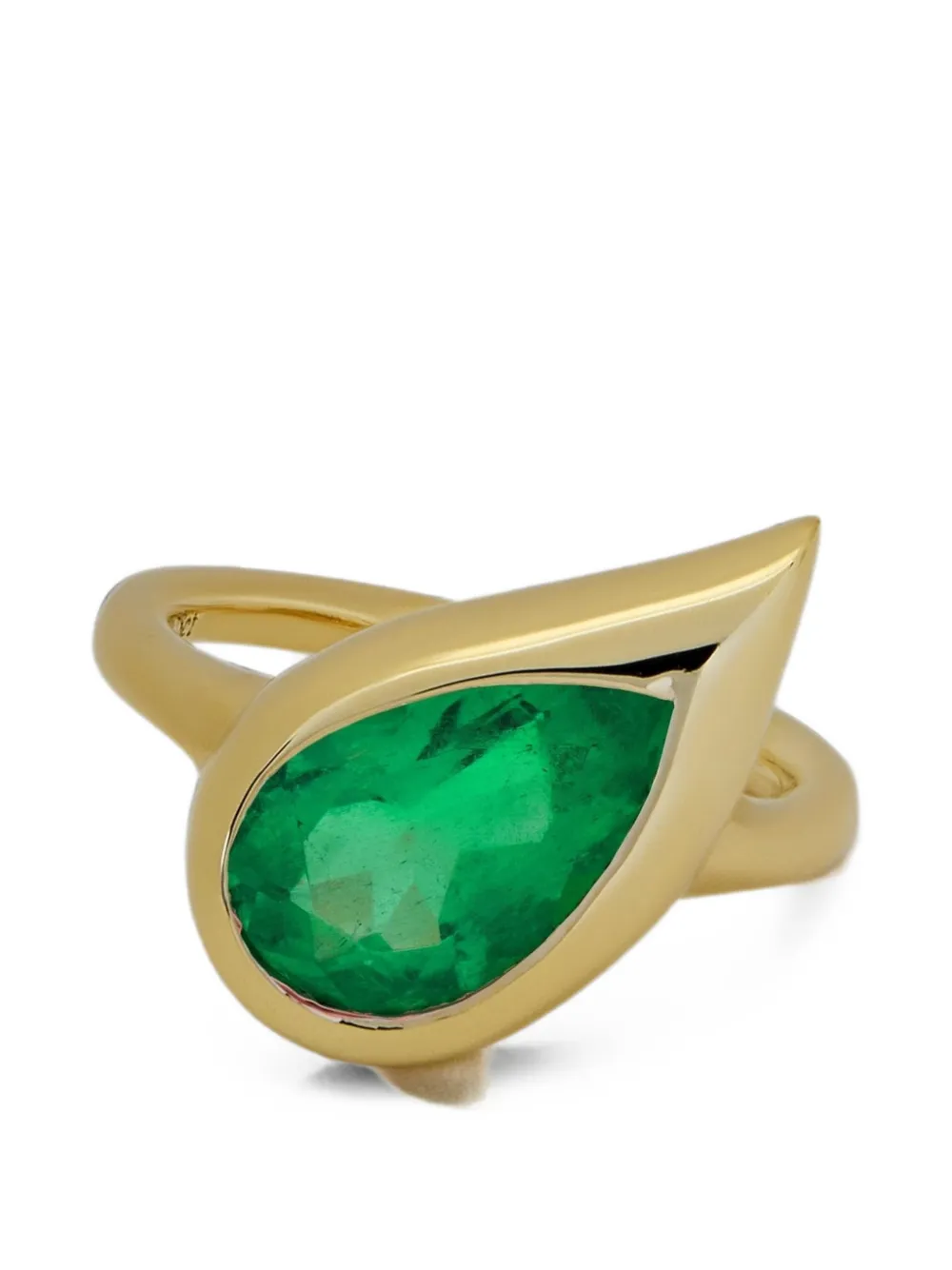 Jewels Aficionado Mika emerald pinky ring - Oro