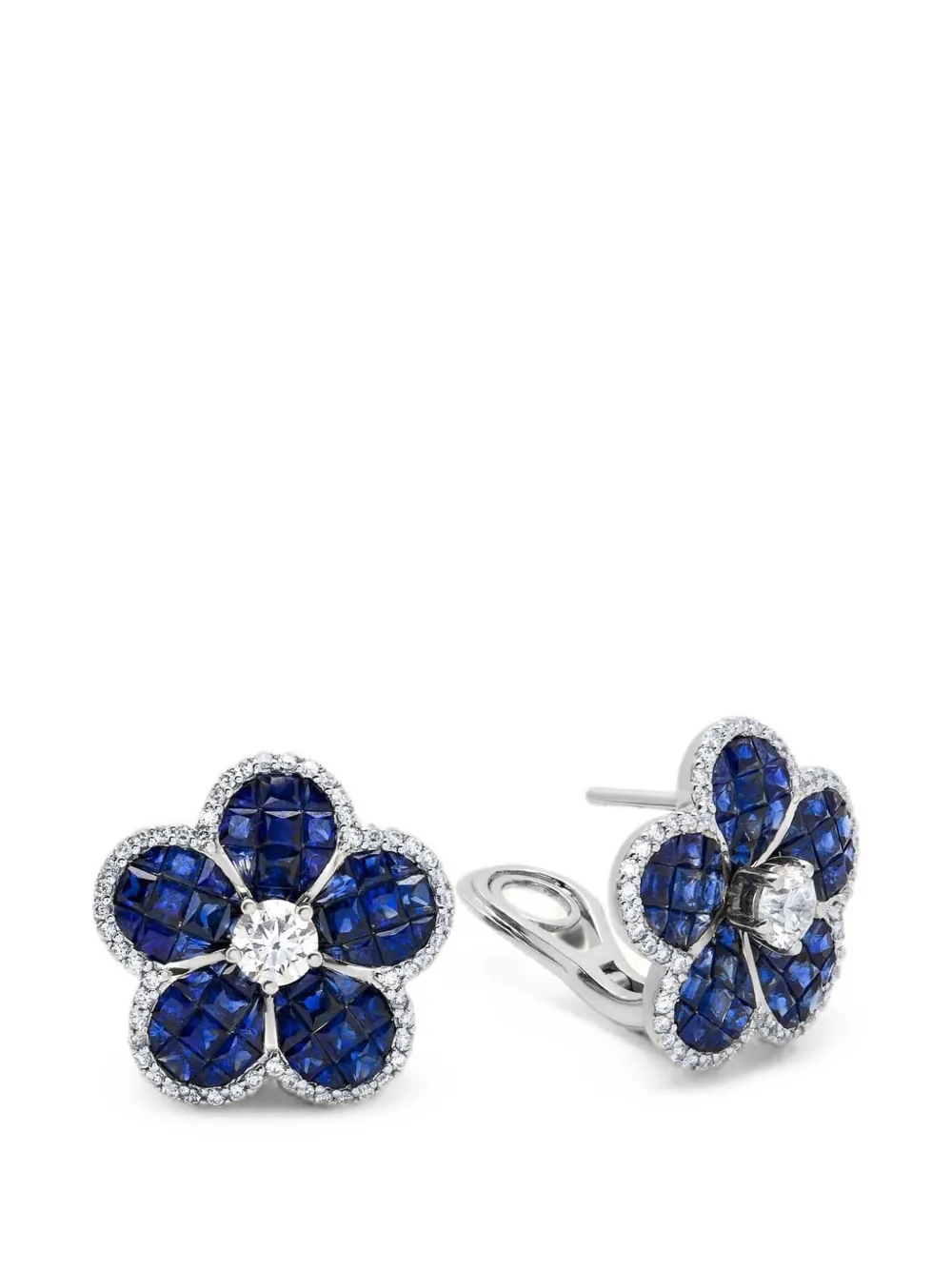 Jewels Aficionado Orecchino con zaffiro e diamante - Argento