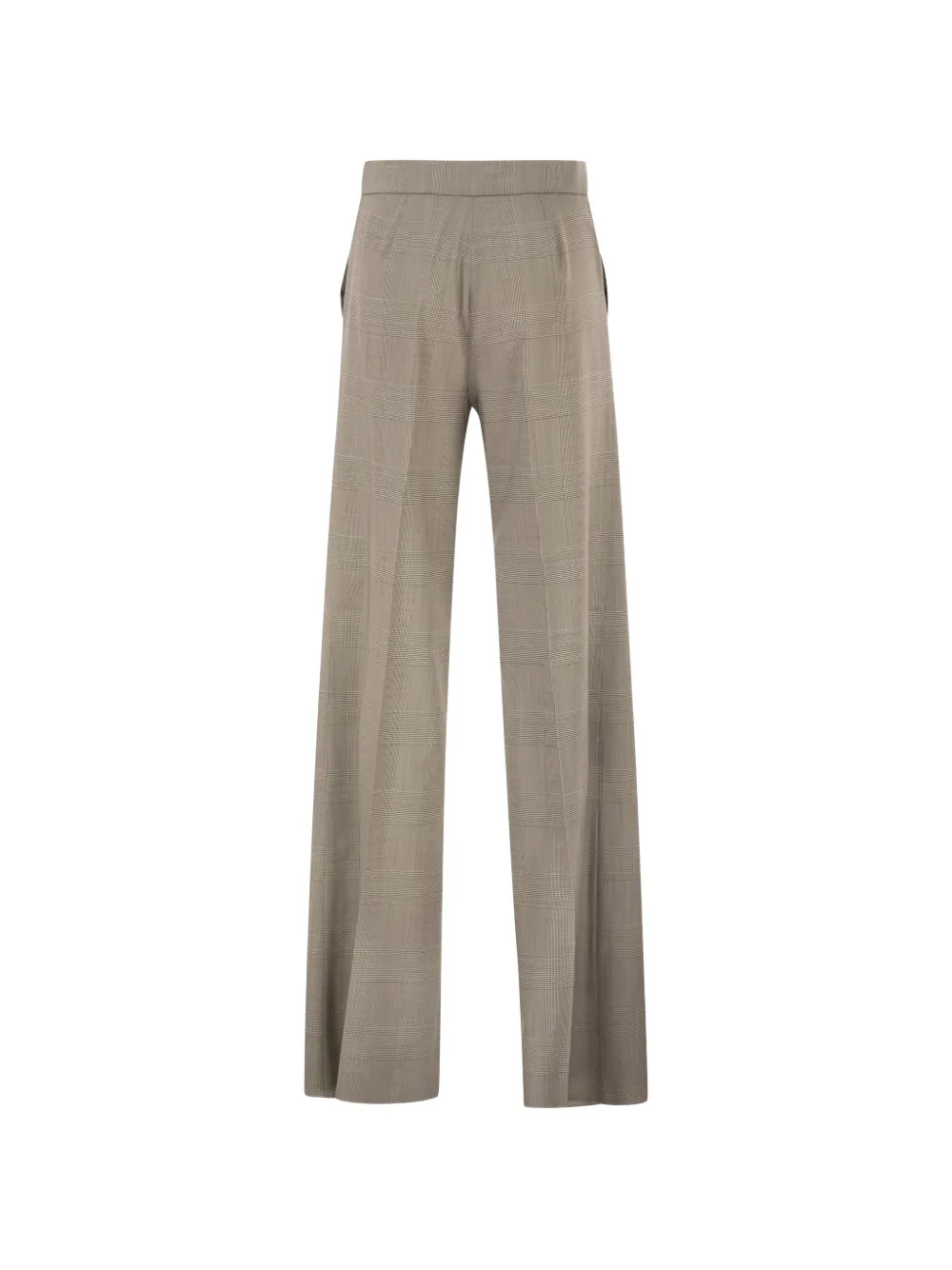 Max Mara Geruite broek Beige