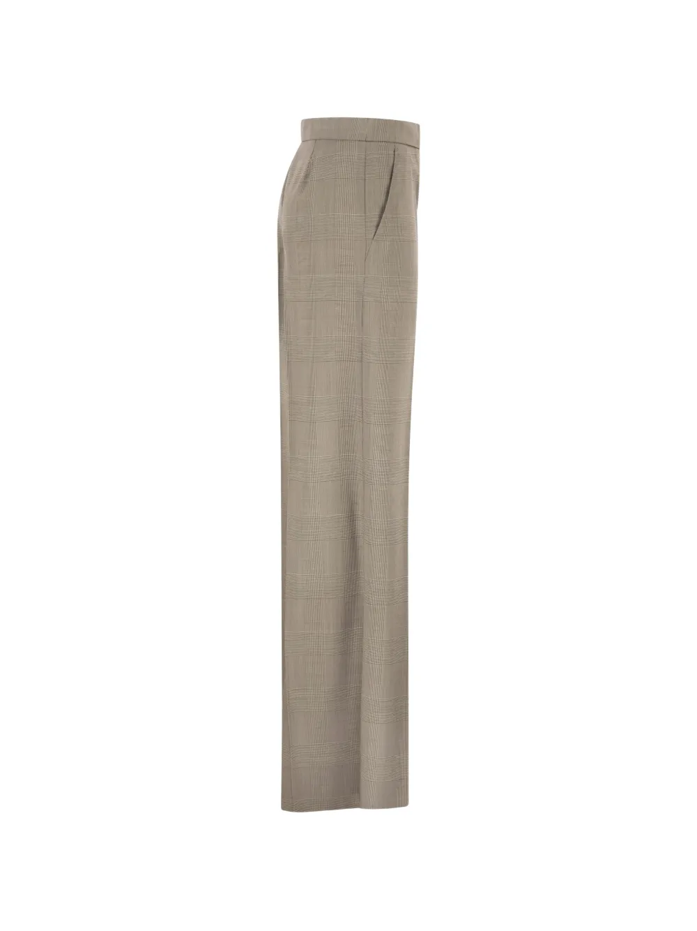 Max Mara Geruite broek Beige