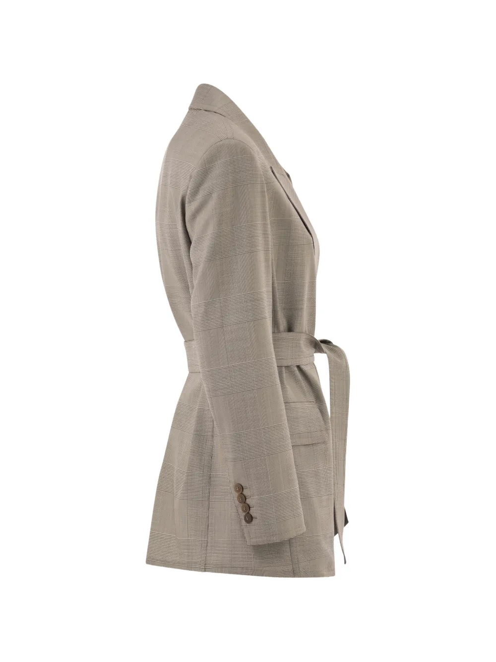 Max Mara Nasello Prince of Wales wollen jack Beige