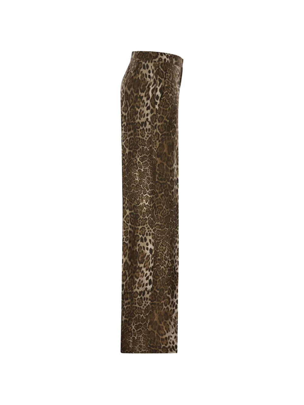 Max Mara Zijden broek met print Beige