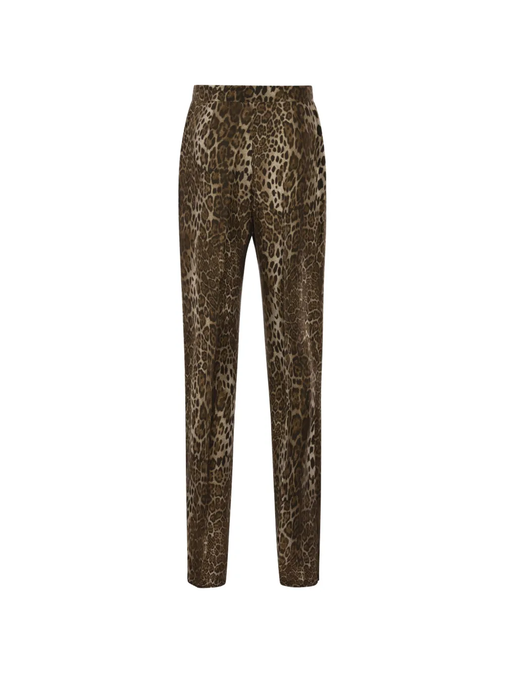 Max Mara Zijden broek met print Beige