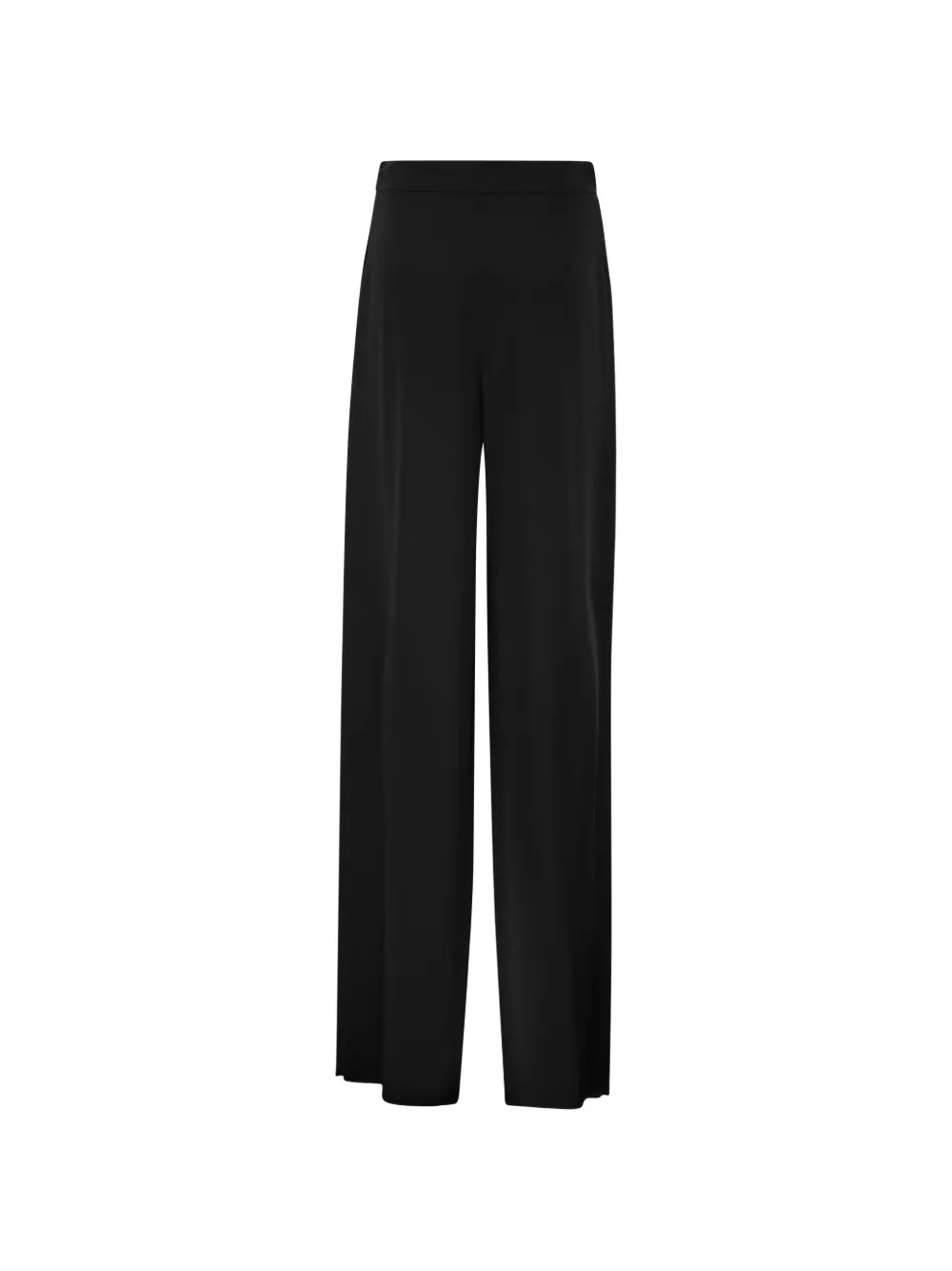 Max Mara Palazzo broek met crêpe textuur Zwart