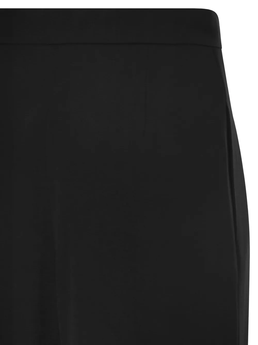 Max Mara Palazzo broek met crêpe textuur Zwart