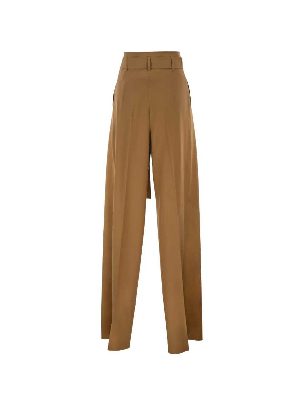 Max Mara Broek met wijde pijpen Beige
