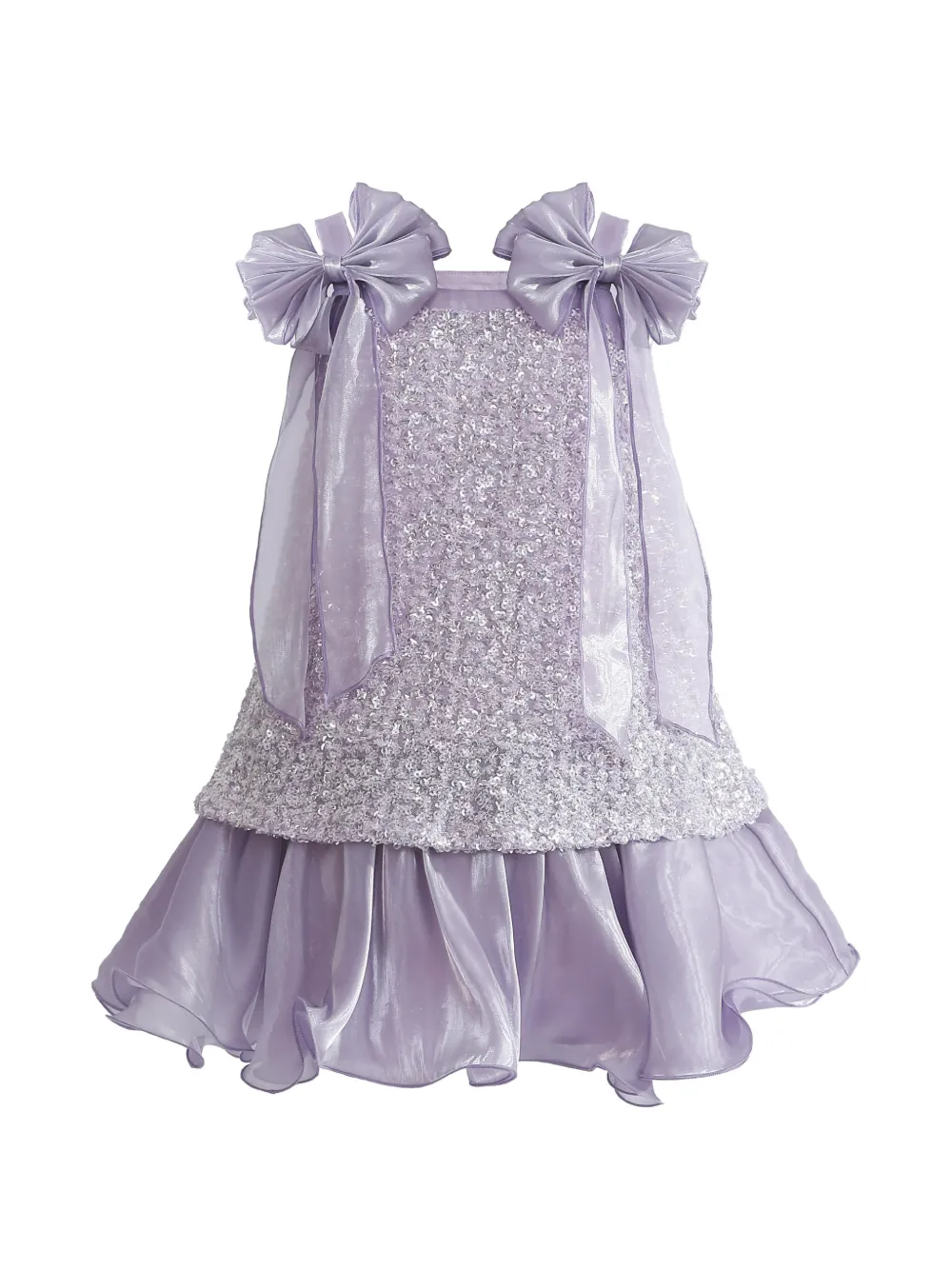 Tulleen Aurielle beaded bow dress - Viola