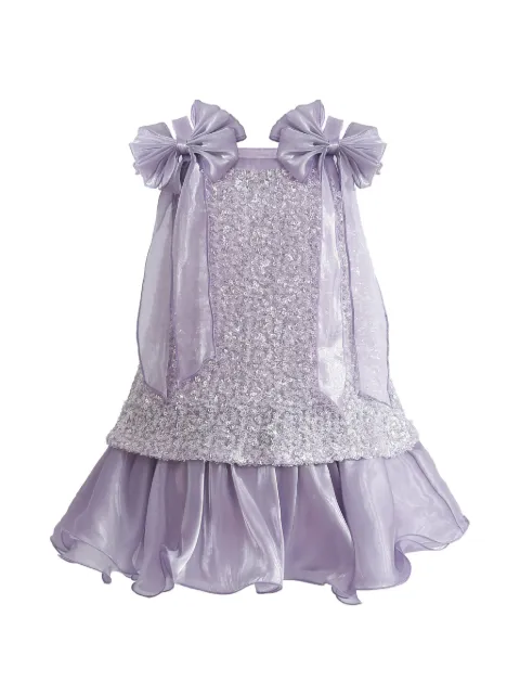Tulleen Aurielle beaded bow dress