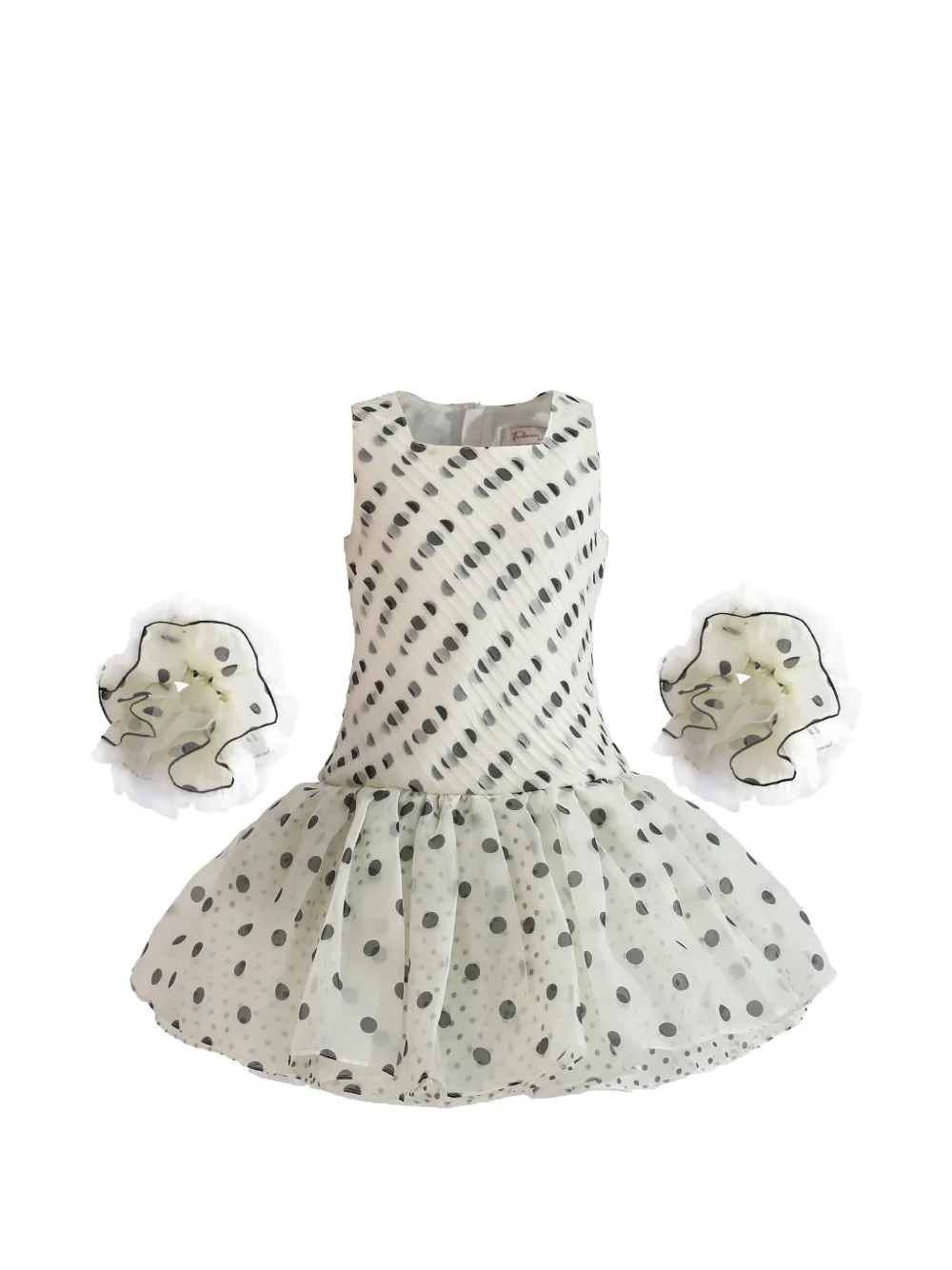 Tulleen Calivra polka dot dress - Toni neutri