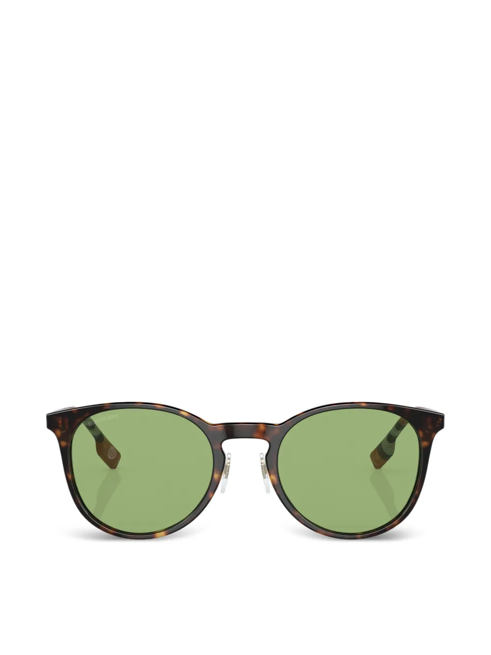 Burberry Eyewear Runde Sonnenbrille in Schildpattoptik - Braun