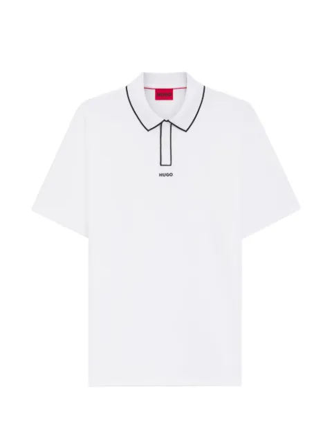 HUGO Dalumo contrast-trim polo shirt