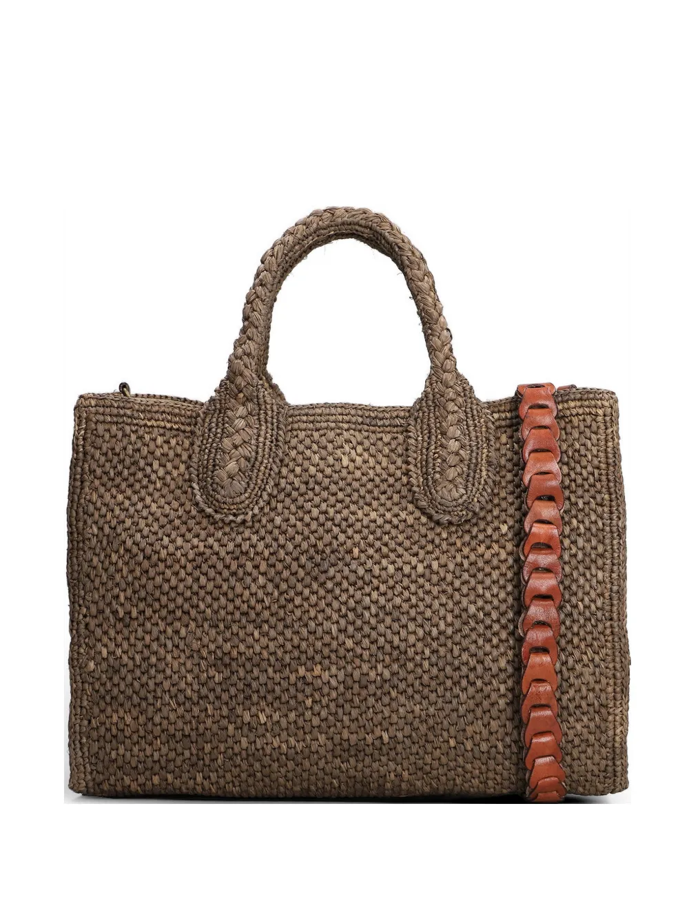 IBELIV Rary woven-design tote bag - Marrone