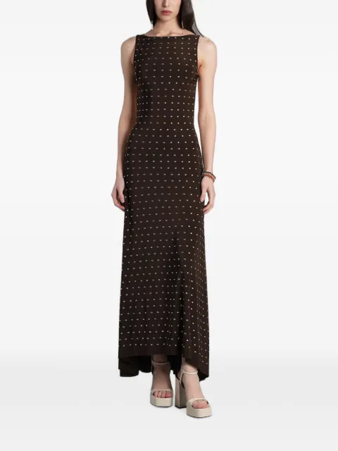 SIEDRES stud-embellished open-back dress