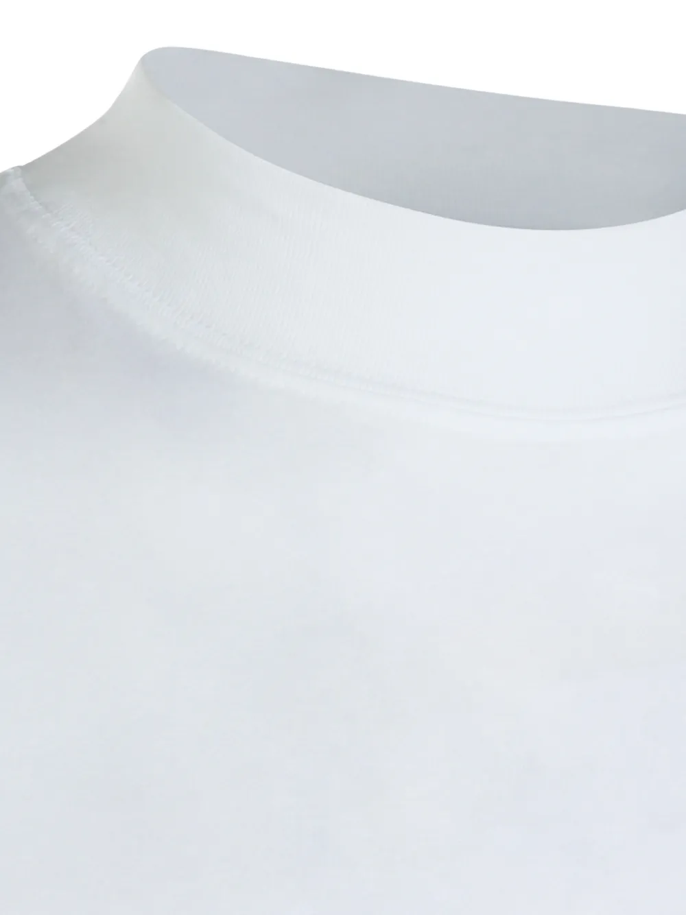 Jil Sander T-shirt met gedrapeerde hals Wit