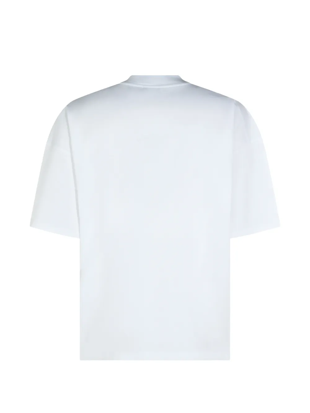 Jil Sander T-shirt met gedrapeerde hals Wit