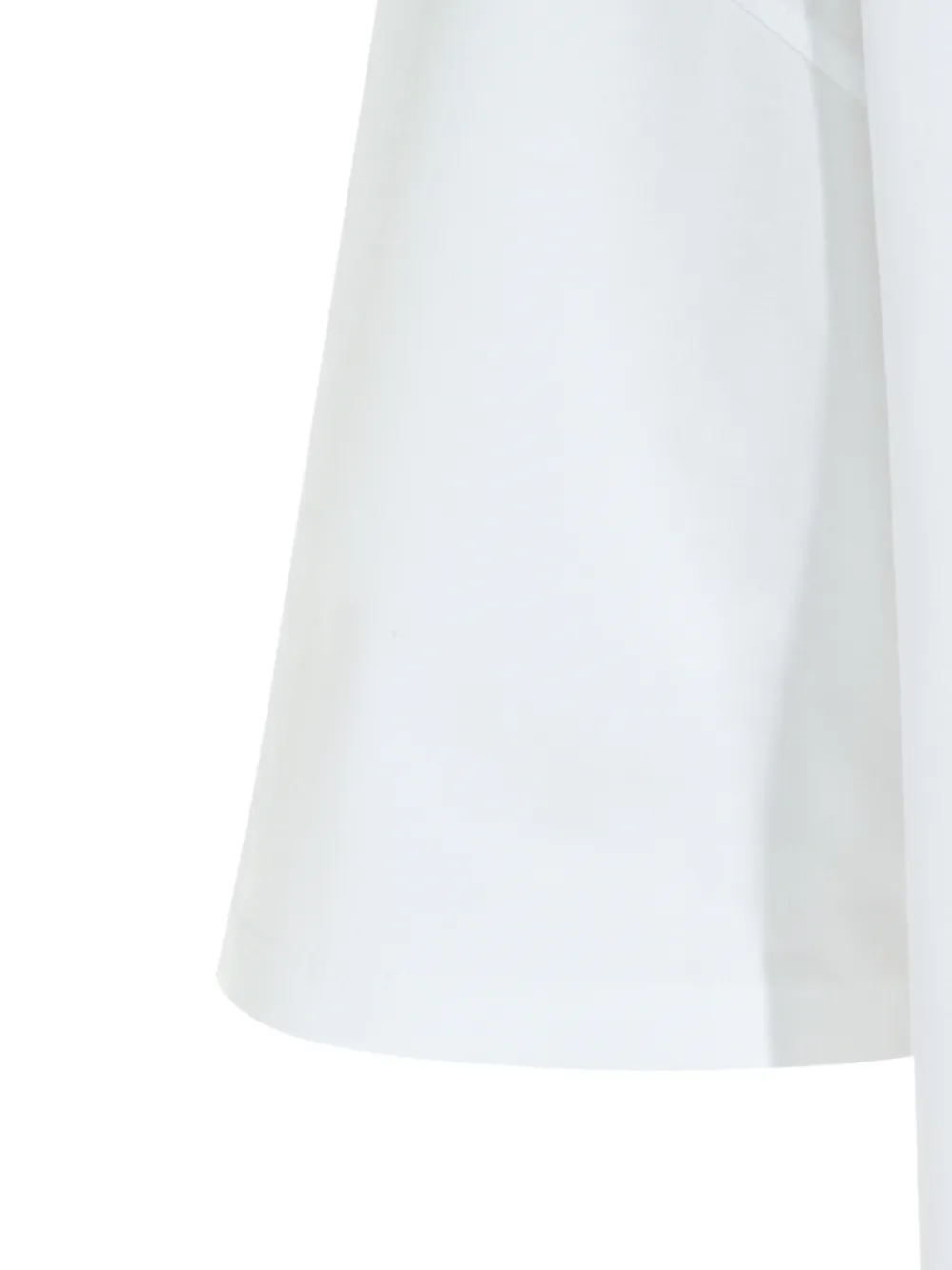 Jil Sander T-shirt met gedrapeerde hals Wit
